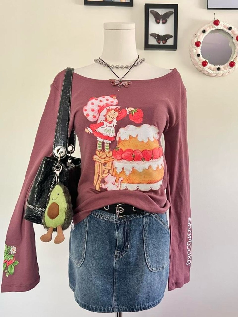 Women’s Long Sleeve Strawberry Shortcake Tee